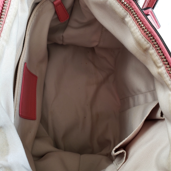 Coach Monogram Purse Coral - Picture 6 of 8